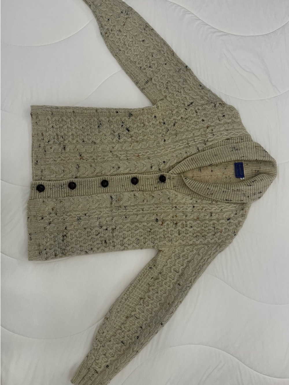 PENDLETON Men's Shawl Collar Cable Knit Cardigan BUT SERIOUSLY UNISEX! 👏🏼 - Picture 9 of 12